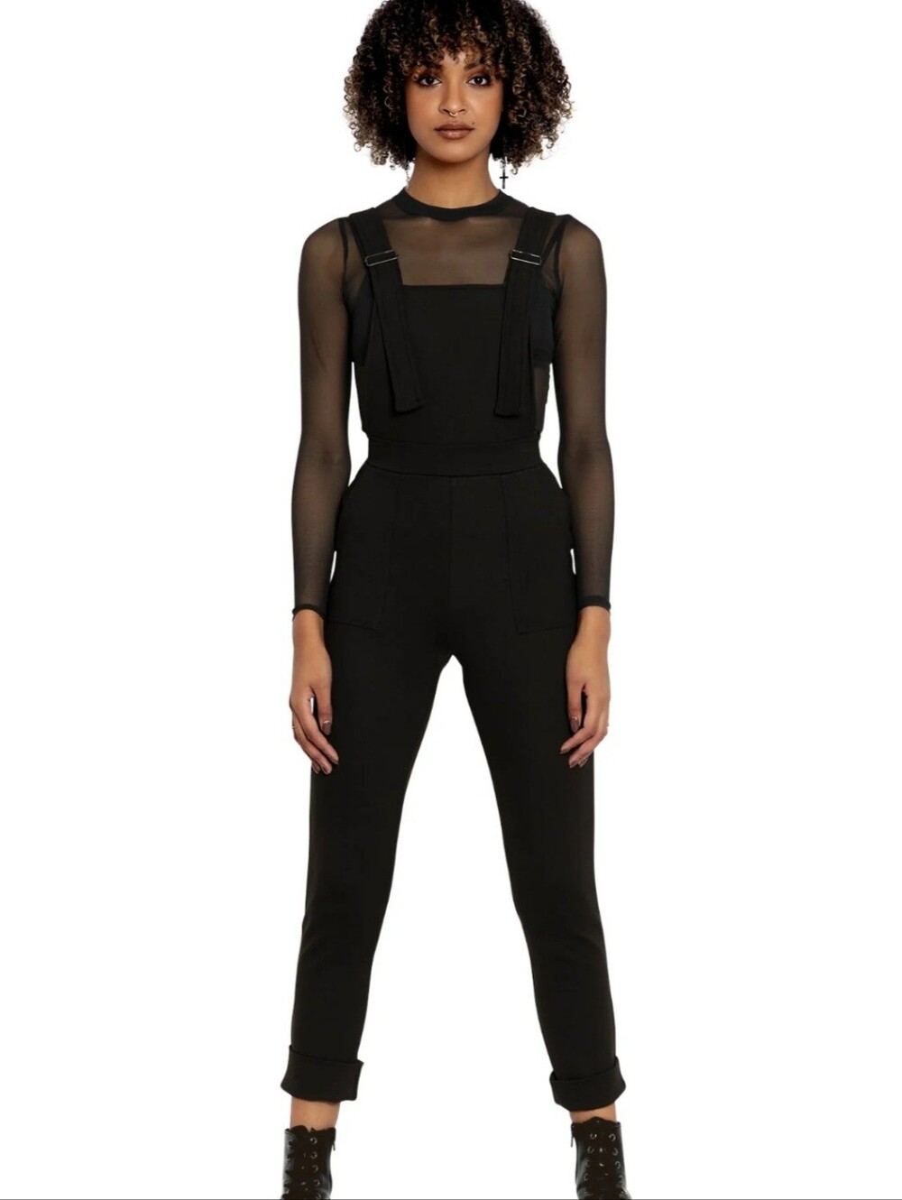 Blackmilk Black Push Iy Pointe Overalls